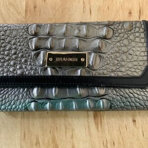 Brahmin Soft Checkbook and Wallet - Mystic - 00220 Genuine Leather G44857400